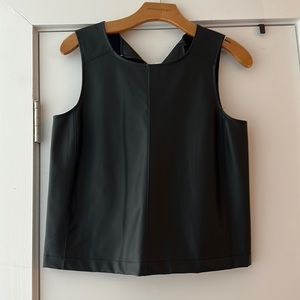 BNWT banana republic vegan leather top - medium